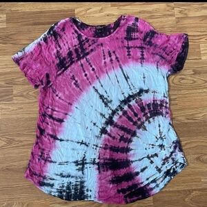 Torrid Pink Tie Dye Tee Size 2